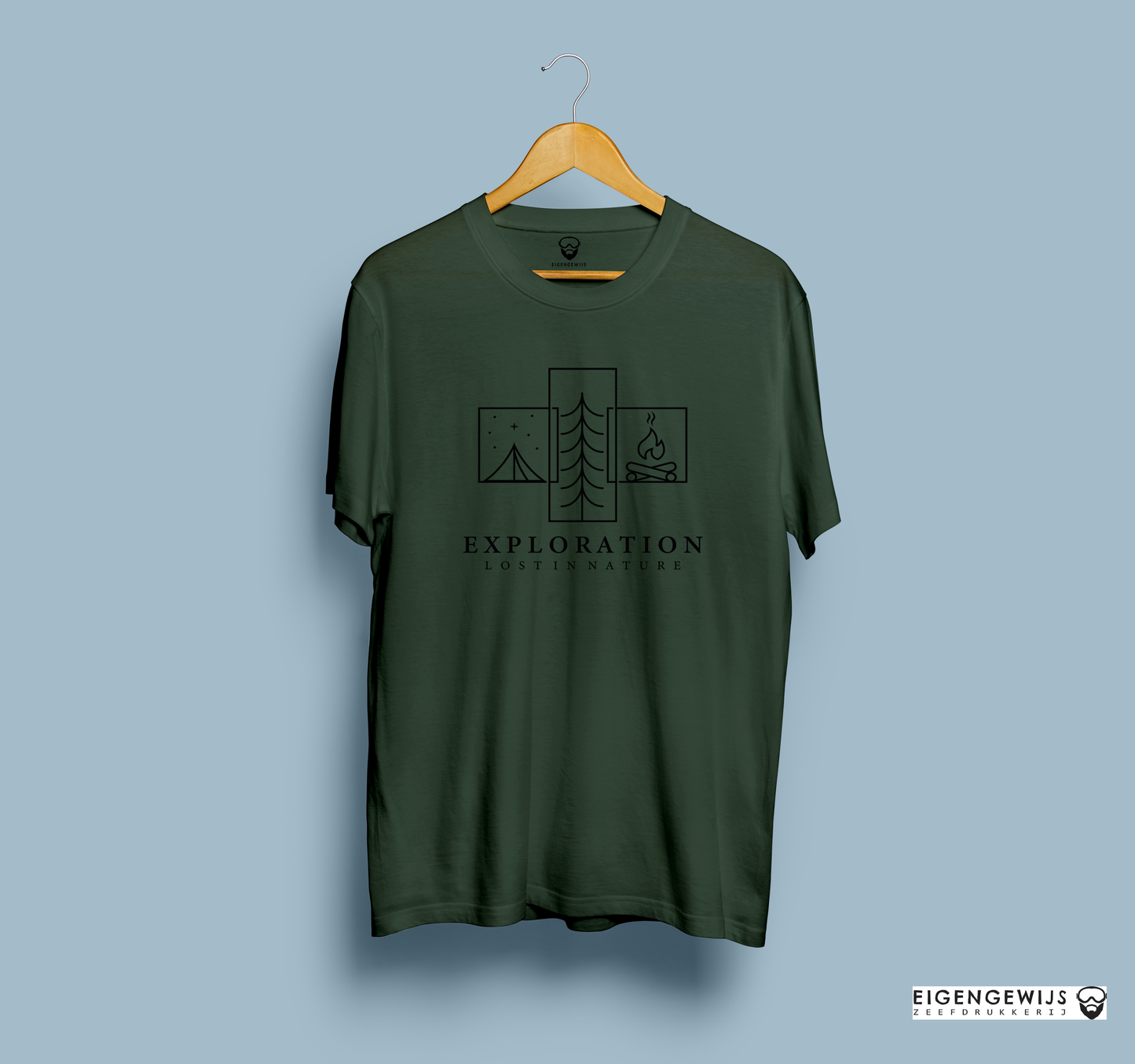 Lost in nature - tshirt biologisch katoen