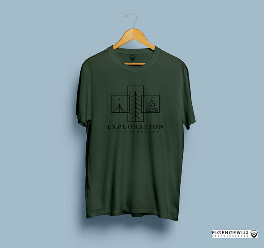 Lost in nature - tshirt biologisch katoen Eigengewijs