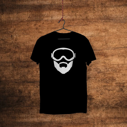 T-shirts Bearded man whit goggles Eigengewijs