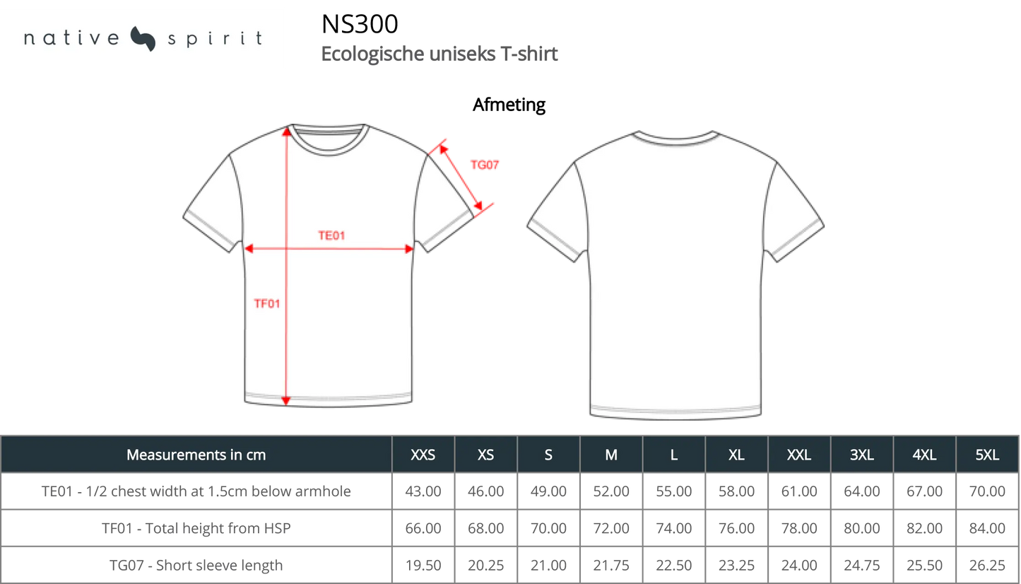 Lost in nature - tshirt biologisch katoen Eigengewijs