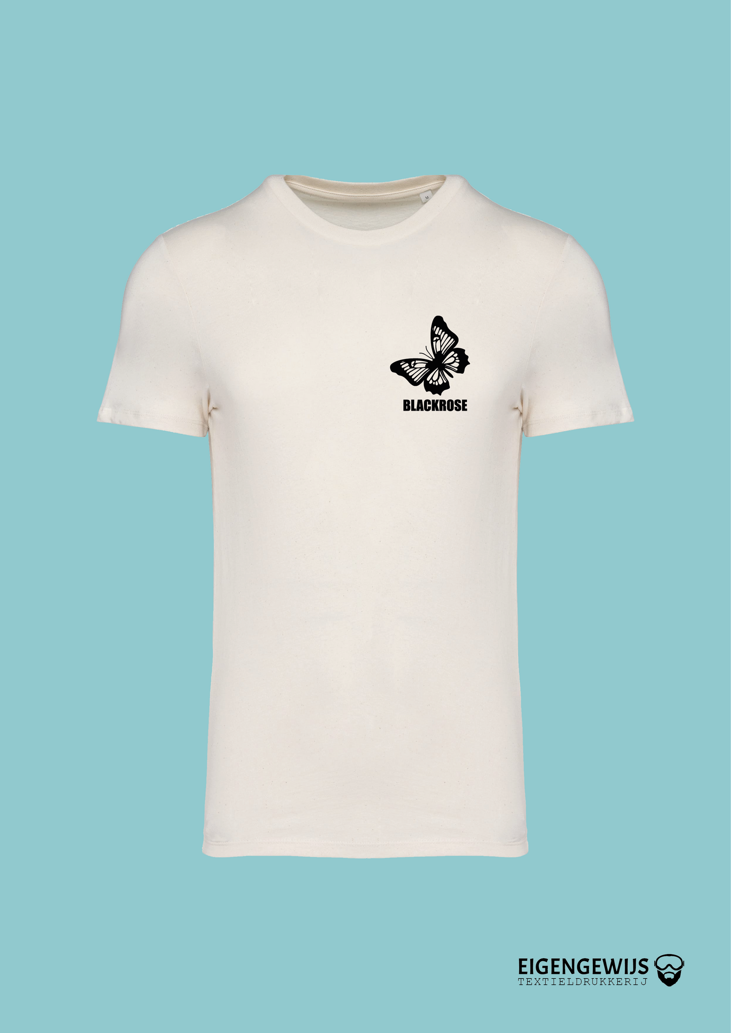 Romig wit t-shirt BLACKROSE van 100% biologisch katoen | Native Spirit