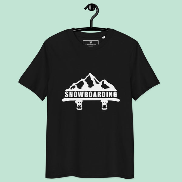Snowboarding T-shirt zwart